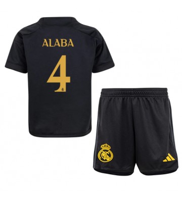 Real Madrid David Alaba #4 Replika Babytøj Tredje sæt Børn 2023-24 Kortærmet (+ Korte bukser)
